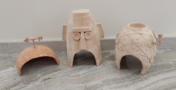 Handmade Ceramic Aquarium Cave, Custom order with SpongeBob theme