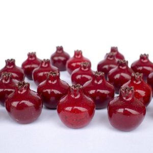 800 piece 3 cm handmade ceramic pomegranate, red pomegranate,  ceramics and pottery, ceramic wedding favor box (Copy)
