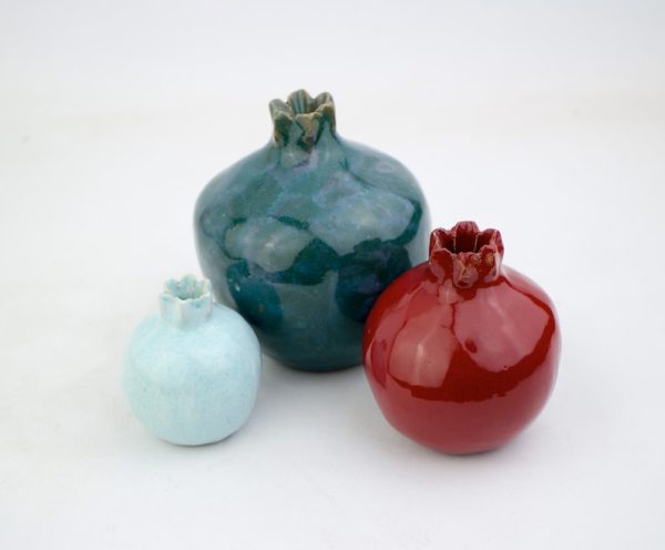 Pomegranate set, Handmade gift, Home decor ideas, Ceramic pomegranate, Pottery, wedding gifts,  interior decor, Pomegranate Art, home decor - Image 9