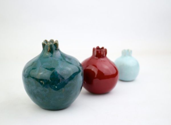 Pomegranate set, Handmade gift, Home decor ideas, Ceramic pomegranate, Pottery, wedding gifts,  interior decor, Pomegranate Art, home decor - Image 8