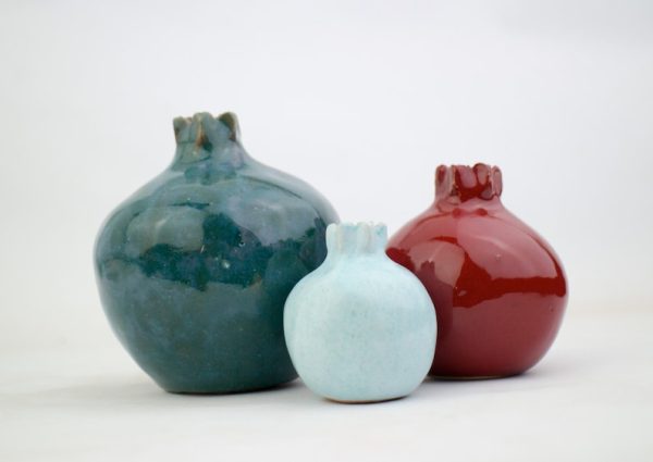 Pomegranate set, Handmade gift, Home decor ideas, Ceramic pomegranate, Pottery, wedding gifts,  interior decor, Pomegranate Art, home decor - Image 7