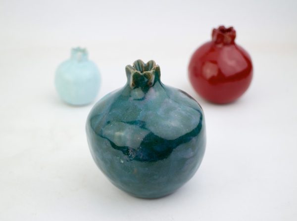 Pomegranate set, Handmade gift, Home decor ideas, Ceramic pomegranate, Pottery, wedding gifts,  interior decor, Pomegranate Art, home decor - Image 6