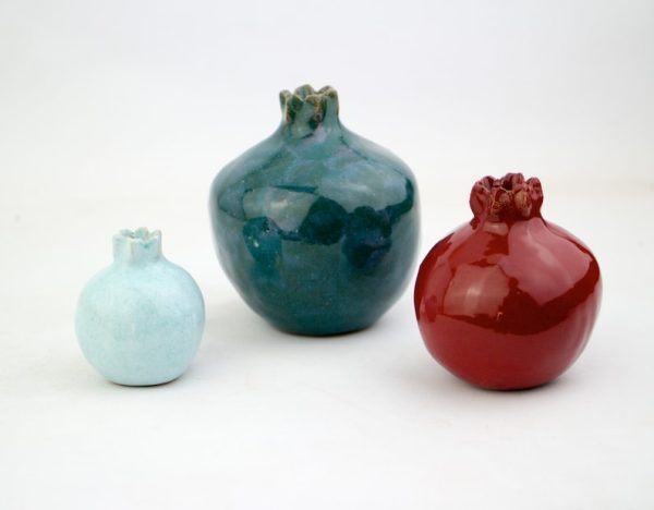 Pomegranate set, Handmade gift, Home decor ideas, Ceramic pomegranate, Pottery, wedding gifts,  interior decor, Pomegranate Art, home decor - Image 4