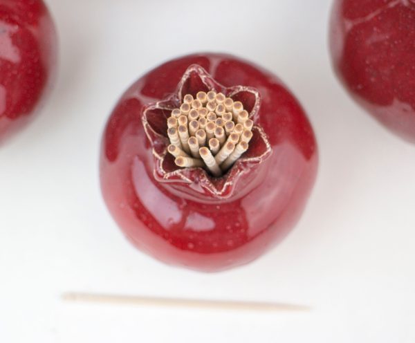 Wedding favors , Handmade ceramic pomegranate, red pomegranate, ceramic,  ceramics and pottery, ceramic wedding favor box