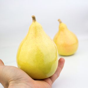 Handmade ceramic set of pears, Wedding reception, ceramic pear, for gift, ceramics and pottery, Interior decoration pear, sculpted fruit