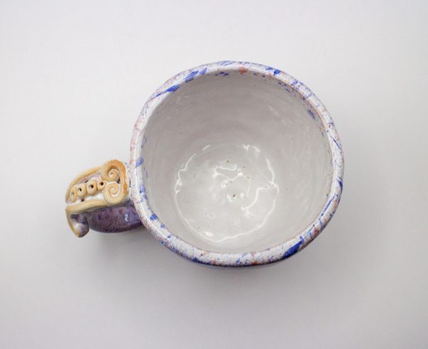 Handmade glazed ceramic mug, mug for tea, blue  mug, Stoneware mug, pottery mug, ceramics and pottery, coffee mug, tea cup, gift, dinning