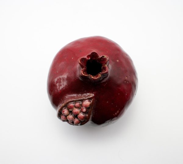Pomegranate cracked style handmade, ceramic, ceramic pomegranate , crack pomegranate, ceramics and pottery