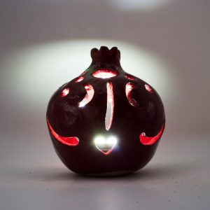 Wedding favors, Pomegranate ceramic candlestick, Ceramic Luminaries, handmade, candle holder, candle lantern, ceramics and pottery, modern,