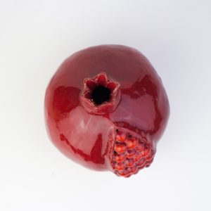 Pomegranate cracked style handmade, ceramic, ceramic pomegranate , crack pomegranate, ceramics and pottery