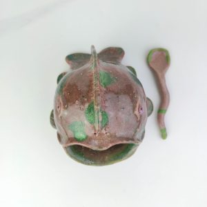 Fish Style Salt Pepper Cellar Handmade, fish style cellar, original cellar, restaurant cellar, ceramic, ceramic salt cellar, salt cellar