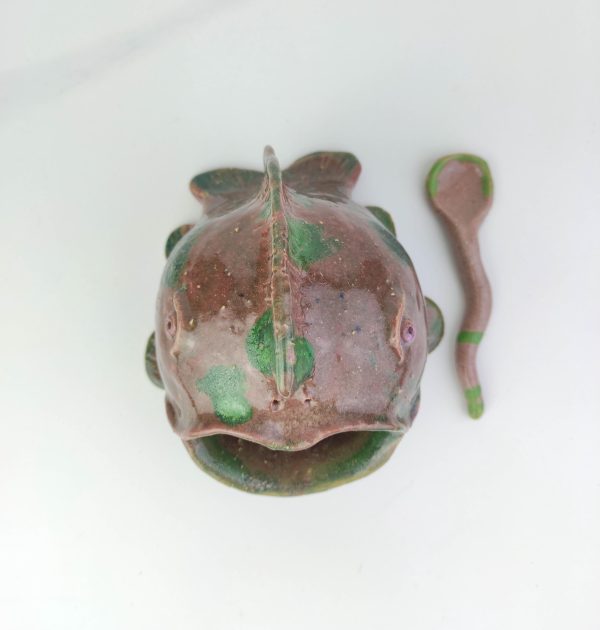 Fish Style Salt Pepper Cellar Handmade, fish style cellar, original cellar, restaurant cellar, ceramic, ceramic salt cellar, salt cellar