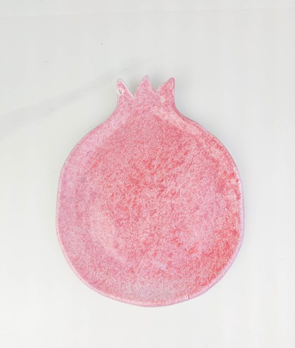 Handmade pomegranate ceramic dish, handmade dish, ceramic ring dish, ceramic plate pomegranate, pomegranate ceramic, pomegranate tea saucers