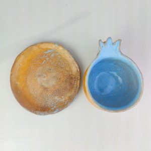 Pomegranate  mug handmade with plate, pomegranate mug, white cup, pottery mug, ceramic pomegranate , ceramics and pottery, pottery white mug