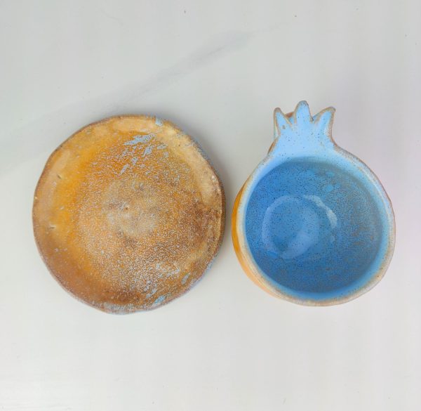 Pomegranate  mug handmade with plate, pomegranate mug, white cup, pottery mug, ceramic pomegranate , ceramics and pottery, pottery white mug