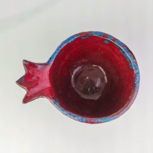 Handmade ceramic pomegranate red coffee cup, red coffee cup, ceramic cup, red cup, pinch pot, handmade cup for gift, ceramics and pottery