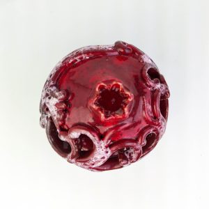 Ceramic Pomegranate with ornaments, Wedding favors, Ceramic Pomegranate Candlestick, pottery, favors, Ceramic Luminaries, candle lantern