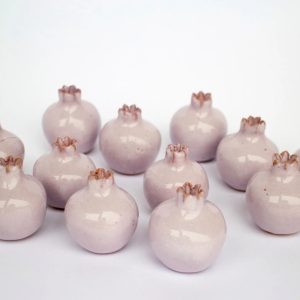 Wedding favors, Handmade ceramic pomegranate, pink pomegranate, ceramic, pomegranate vase, ceramics and pottery, ceramic wedding favor box