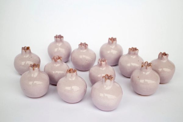 Wedding favors, Handmade ceramic pomegranate, pink pomegranate, ceramic, pomegranate vase, ceramics and pottery, ceramic wedding favor box