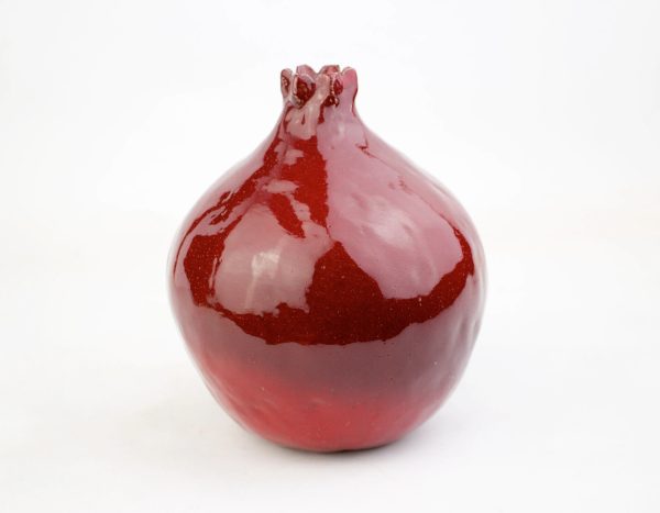 5" Pomegranate, handmade ceramic pomegranate, ceramic and pottery, ceramic, decor pomegranate, interior decor, home decor,  art vessel, gift - Image 3