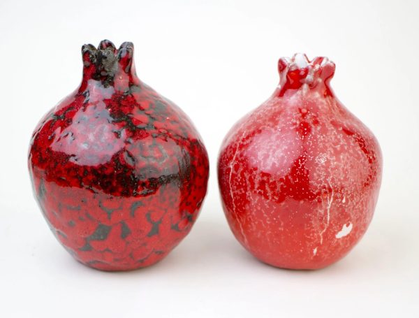 Handmade pomegranate 2 in 1, Home Decor, ceramic vase, art vessel, ceramic, ceramic pomegranate, ceramics and pottery, red ceramics, gift - Image 3