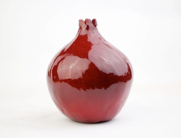 5" Pomegranate, handmade ceramic pomegranate, ceramic and pottery, ceramic, decor pomegranate, interior decor, home decor,  art vessel, gift - Image 4