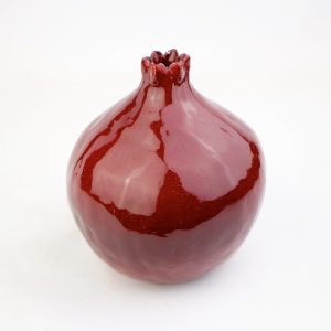 5" Pomegranate, handmade ceramic pomegranate, ceramic and pottery, ceramic, decor pomegranate, interior decor, home decor,  art vessel, gift