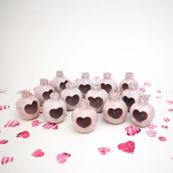 Wedding favors, Handmade ceramic pomegranate, pink pomegranate, ceramic, pomegranate vase, ceramics and pottery, wedding favor for guest - Image 5