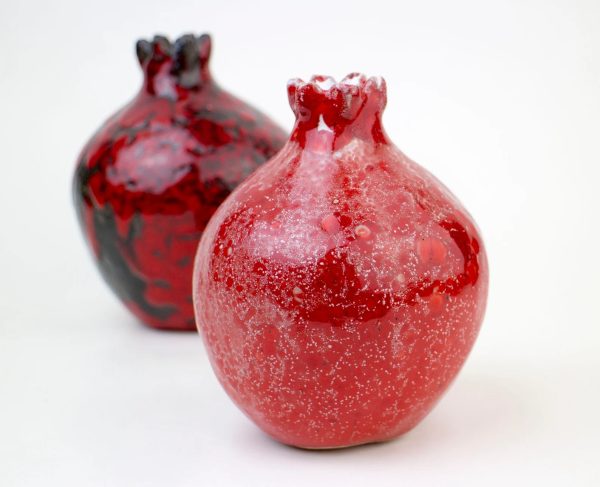 Handmade pomegranate 2 in 1, Home Decor, ceramic vase, art vessel, ceramic, ceramic pomegranate, ceramics and pottery, red ceramics, gift - Image 7
