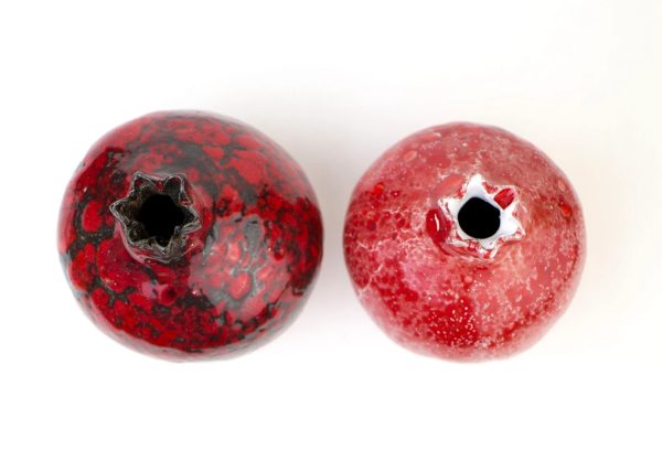 Handmade pomegranate 2 in 1, Home Decor, ceramic vase, art vessel, ceramic, ceramic pomegranate, ceramics and pottery, red ceramics, gift - Image 9