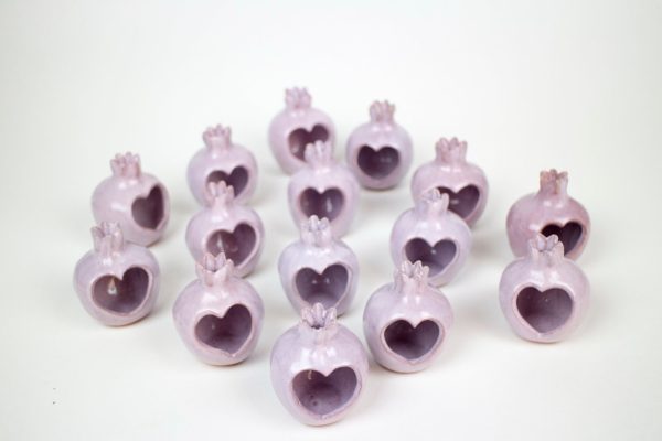 Wedding favors, Handmade ceramic pomegranate, purple pomegranate, ceramic, pomegranate vase, ceramics and pottery, wedding favor for guest - Image 10