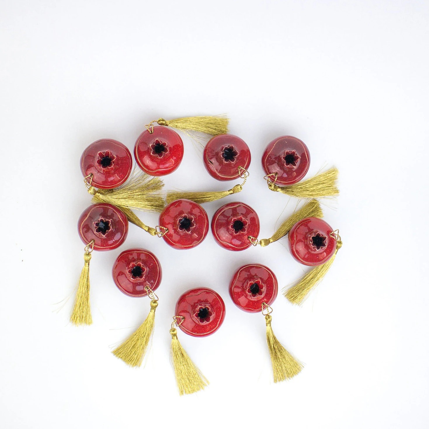 Little pomegranate handmade wedding favor box, birthday favor box, party favor pox, ceramic favor box handmade, ceramics and pottery, gift - Image 8