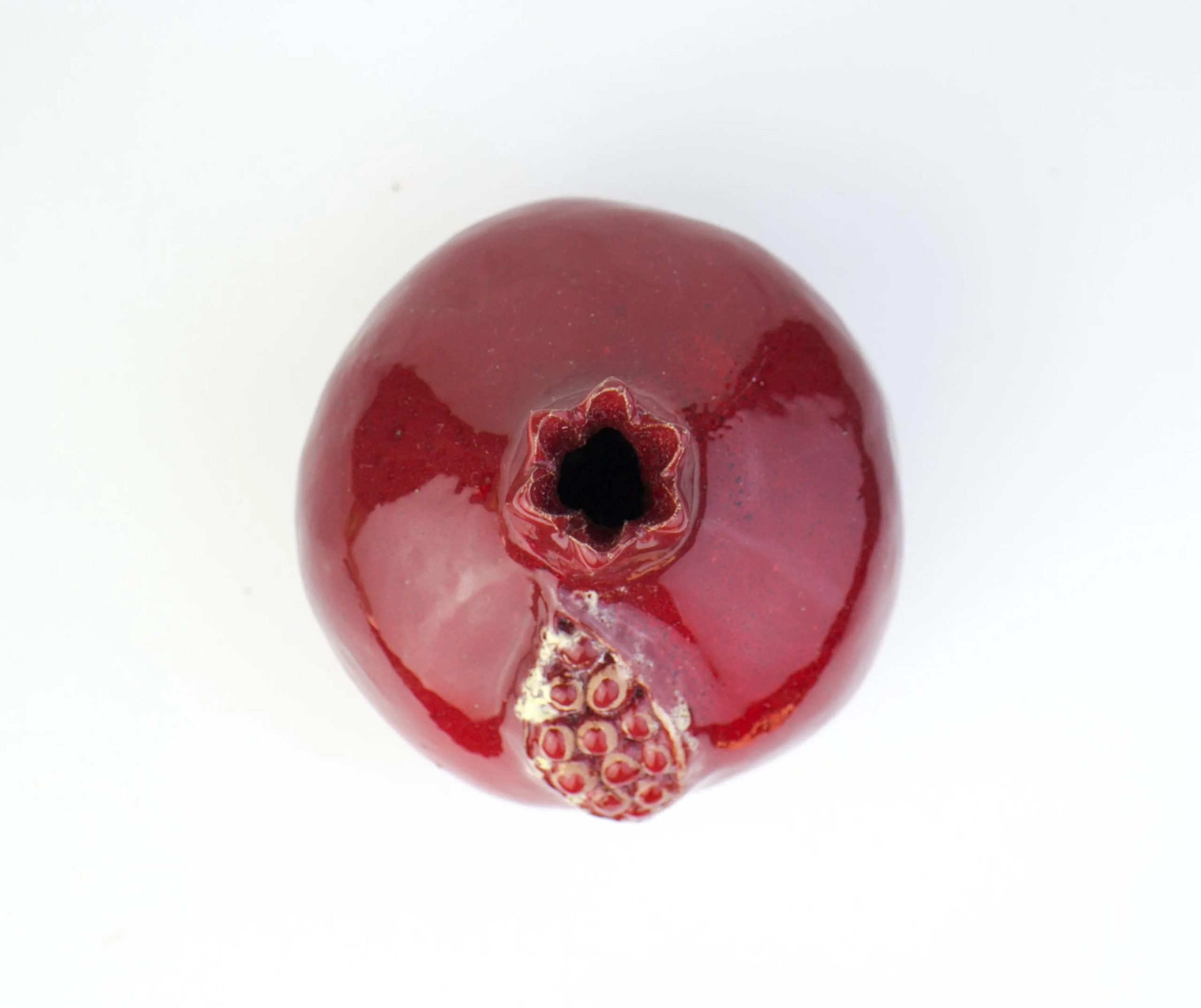 Pomegranate cracked style handmade, pomegranate, ceramic, ceramic pomegranate, ceramics and pottery, red ceramics, symbol for good fortune - Image 10
