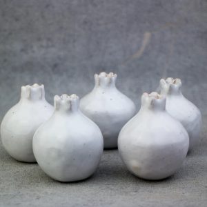 Custom order Pomegranate guest favor and gift, 120 piece white 5cm