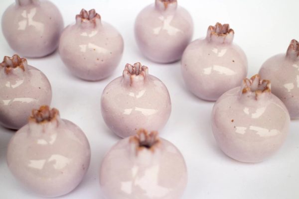 Wedding favors, Handmade ceramic pomegranate, pink pomegranate, ceramic, pomegranate vase, ceramics and pottery, ceramic wedding favor box - Image 5