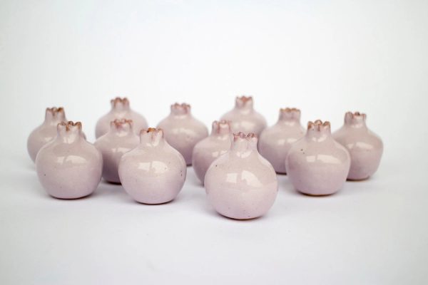 Wedding favors, Handmade ceramic pomegranate, pink pomegranate, ceramic, pomegranate vase, ceramics and pottery, ceramic wedding favor box - Image 6