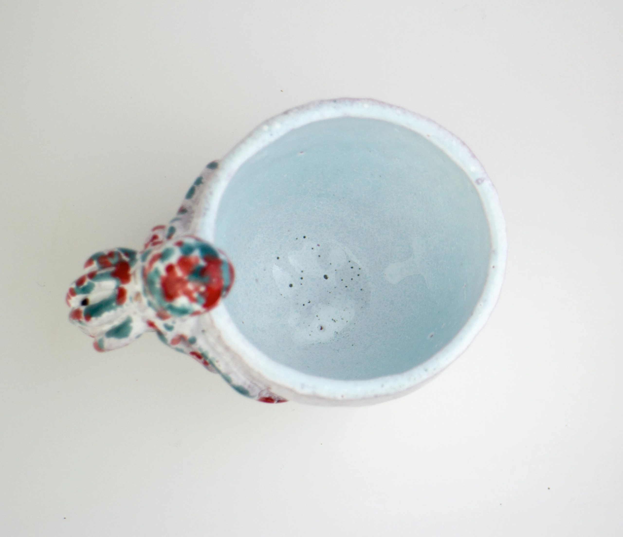 Handmade coffee tea cup with octopus on handle, tea coffee milk cup , ceramics and pottery,espresso, Pottery Mug, one piece, ceramic mug - Image 10