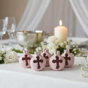 Baptism favor pomegranate