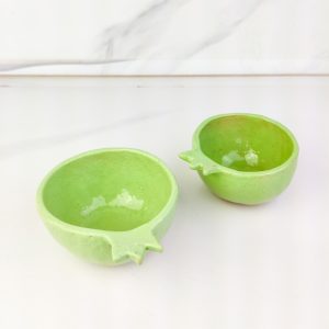 Handmade Ceramic Pomegranate Plate, Wedding Guest Gift, Kitchen Sauce Dish, Pomegranate Decor, Handmade Pottery